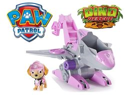 Paw Patrol Dino Rescue Skyes Deluxe Rev Up Vehicle Щенячий Патруль Скай