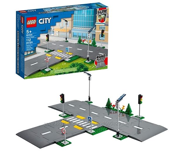 LEGO City 60304 Road Plates  Лего Сіті Дорожні плити Дорожные плиты