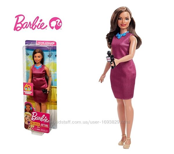Barbie Careers News Anchor Doll Барбі телеведуча Барби телеведущая Mattel