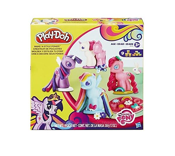 Play-Doh My Little Pony Make &acuten Style Ponies Hasbro B0009 Плейдо Тісто