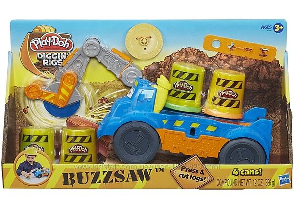Play-Doh Buzzsaw Logging Truck A7394 Hasbro Машина-Пила Машина пила