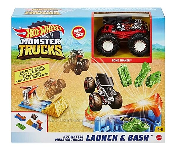 Hot Wheels Monster Trucks Launch & Bash GVK08 Mattel 