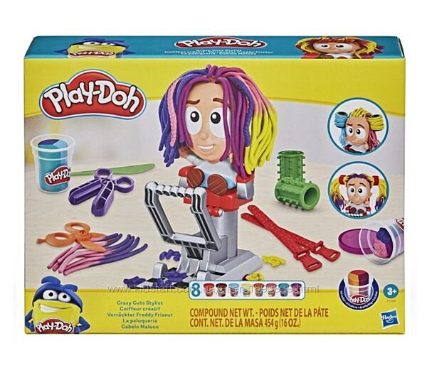 Play-Doh Crazy Cuts Stylist Hair Salon F1260 Hasbro Плейдо Тісто Ліпка