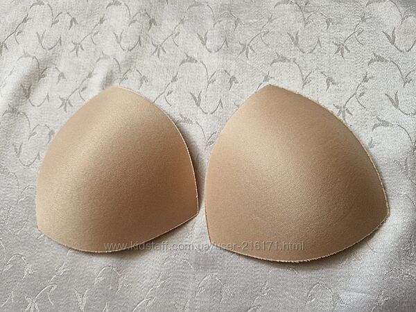Темно-бежевые треугольные вкладыши для бюстгальтера, топа.
