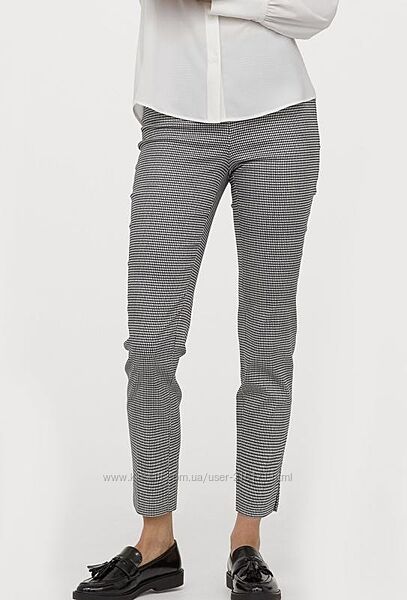 Укороченные деми брюки слим в виндзорскую клетку.