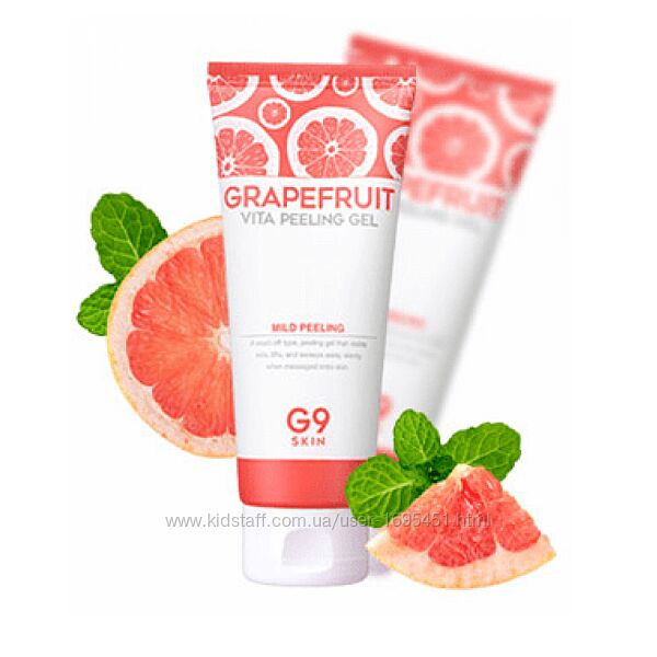 Пілінг скатка для обличчя G9SKIN Grapefruit Vita Peeling Gel з ВНА і АНА