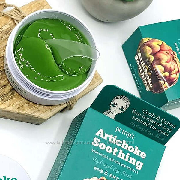 Протинабрякові гідрогелеві патчі Petitfee Artichoke Soothing Hydrogel Eye M