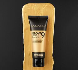 Medi-Peel Glow 9 24k Gold Mask Pack Маска-плівка з золотом і колагеном