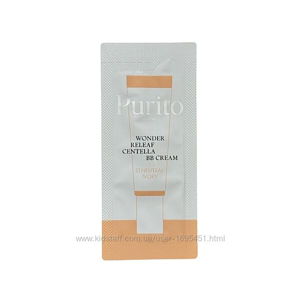 Purito Seoul Wonder Releaf Centella BB Cream оновлений бб-крем пробник