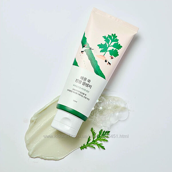Round Lab MUGWORT Calming Cleanser очищувальна пінка з полином 