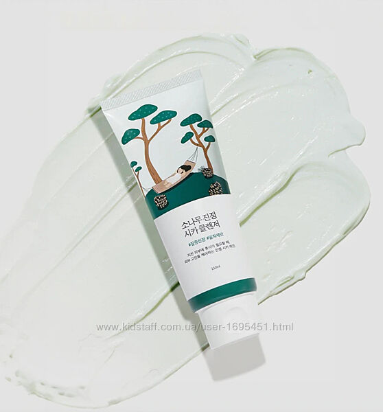 ROUND LAB Pine Calming Cica Cleanser пінка для ретельного очищення шкіри 