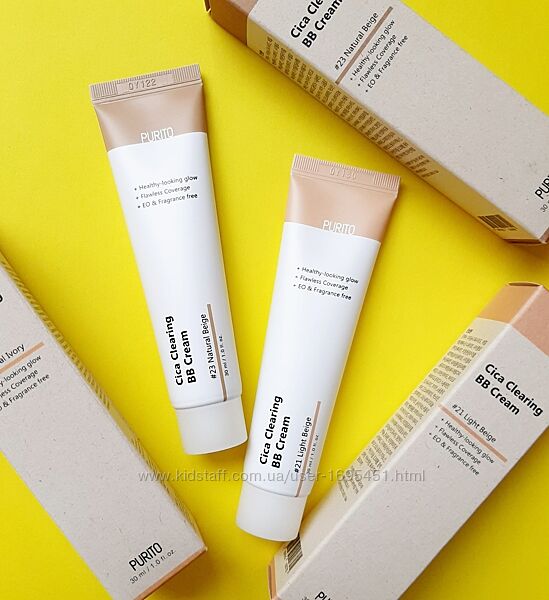 Purito Cica Clearing BB cream бб-крем з екстрактом центелли для чутливої шк