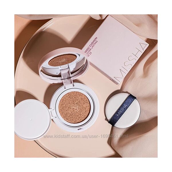Кушон Missha Magic Cushion Cover Lasting SPF50 PA Ідеальний тональний засіб