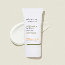 Сонцезахисний крем Mary&May CICA Soothing Sun Cream SPF50 з центеллою 