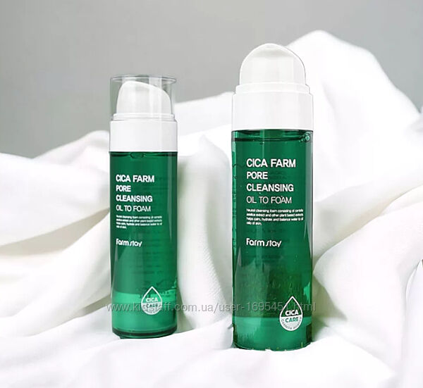 FarmStay Cica Farm Pore Cleansing Oil To Foam Гідрофільна олія пінка