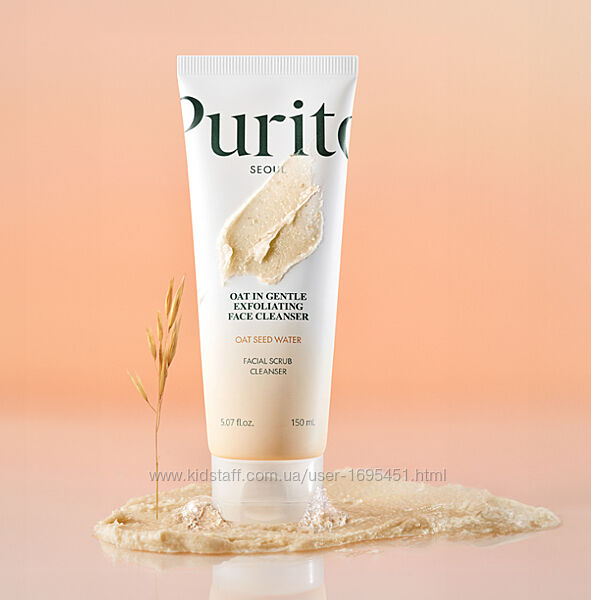 Відлущуючий гель-пінка PURITO SEOUL Oat In Gentle Exfoliating Face Cleanser