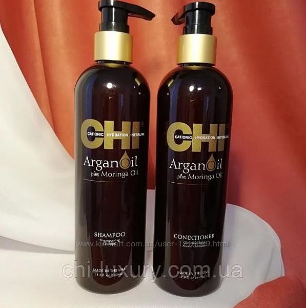 Набор  CHI Argan Oil Шампунь 340 мл  Кондиционер 340 мл для питания волос