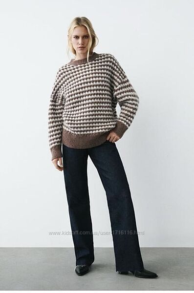 Свитер с шерстью zara, p. l-xl
