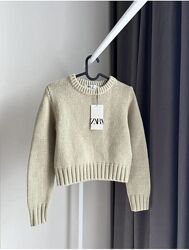 Свитер с добавлением шерсти от zara. p, s