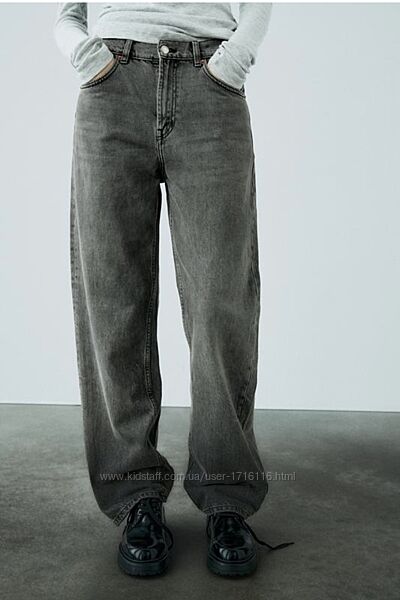 Джинсы от zara girlfriend mid rise regular length, pl