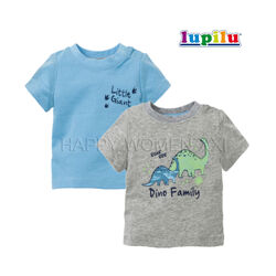 1-2 года набор футболок для мальчика Lupilu детская футболка дитяча хлопчик