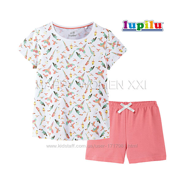 4-6 лет летняя пижама для девочки домашняя одежда футболка шорты трикотаж