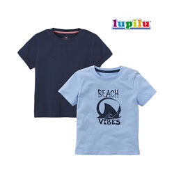 2-4 года набор футболок для мальчика Lupilu детская футболка дитяча хлопчик
