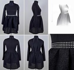 Распродажа сток Платье черное женское нарядное вечернее выпускное коктельно