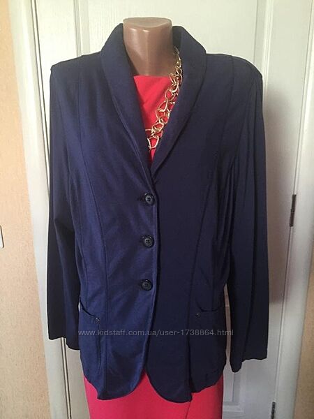 Пиджак женский больших размеров серый синий s. oliver код S1626