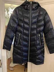 Куртка пальто  удлиненное женская легкая с капюшоном евро-зима размер-XS