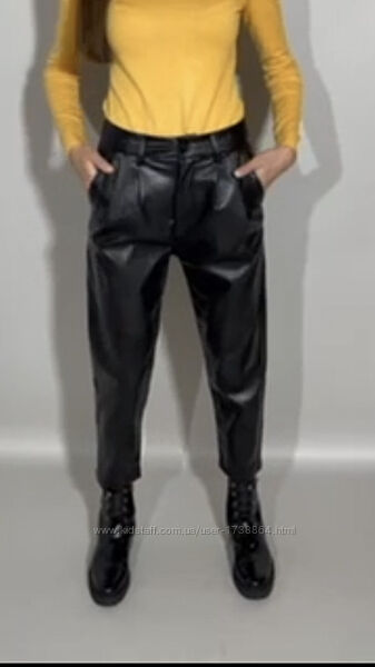 Женские кожаные брюки укороченные Sixte размерS