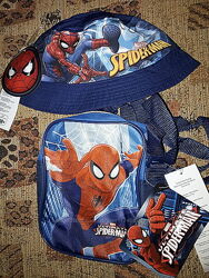 Стильный летний набор для мальчика Спайдермен на 5-12 лет, панамка и сумка.