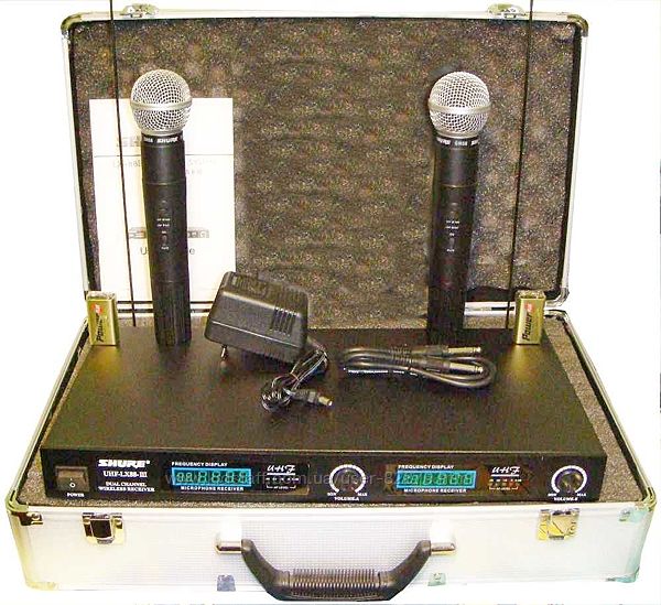 Радиомикрофоны Shure LX 88 III sm 58 железный кейс чемодан шуры для школ