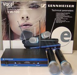Sennheiser EW128 G2 Sennheiser EW135 G2 радиосистема 2 микрофона пальч. бат