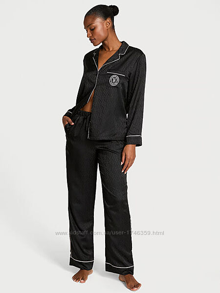 Сатинова піжама штани і сорочка Victoria&acutes Secret