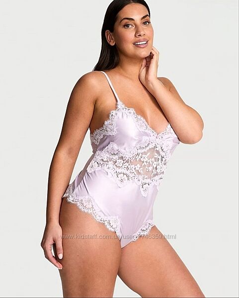 Сатиновий пеньюар-ромпер Victoria&acutes Secret