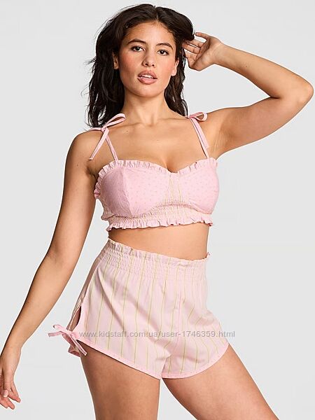 Бавовняний набір топ і шортики Victoria´s Secret