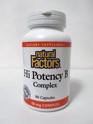 Комплекс витаминов группы В Natural Factors Hi Potency B Complex, 90 капсул