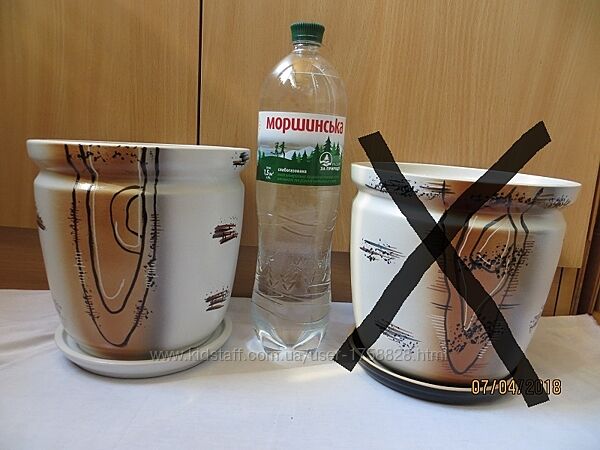 Великий керамічний горщик для квітів