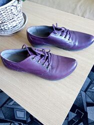 Фиолетовые кожаные полуботинки, туфли MARC