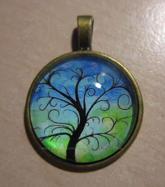 Украшение кулон подвеска винтаж снежинка огонь дерево
