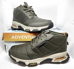 Кожаные водоотталкивающие ботинки кроссовки Skechers Goodyear оригинал