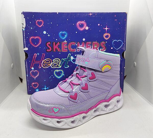 теплые ботинки Skechers Heart Lights 