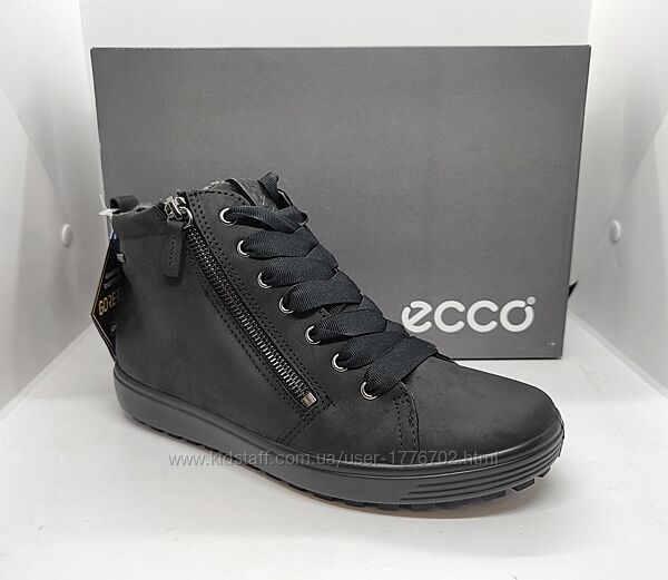 кожаные зимние ботинки Ecco Soft 7 Gore Tex оригинал