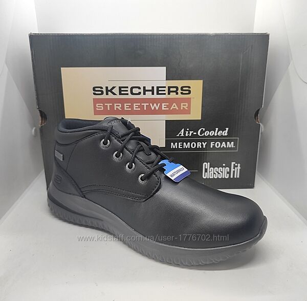 Водонепроницаемые кожаные кроссовки ботинки Skechers Relaxed Fit оригинал 