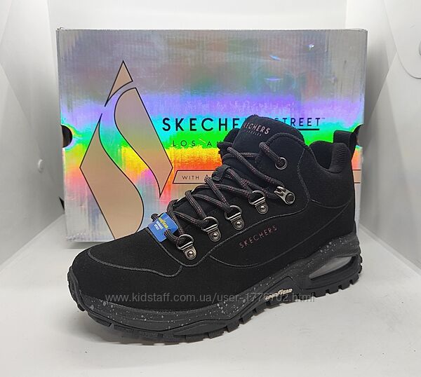Замшевые теплые ботинки Skechers Uno Trail оригинал