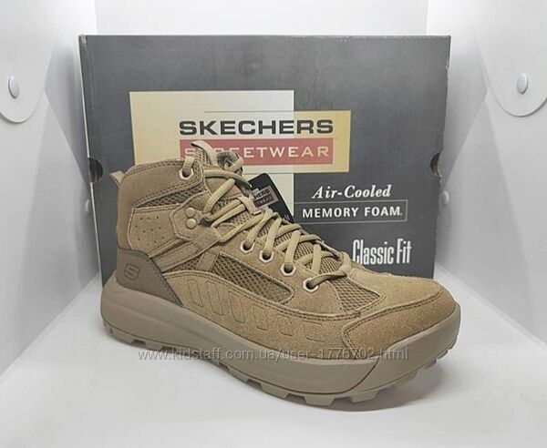 Шкіряні черевики берці кросівки Skechers оригінал