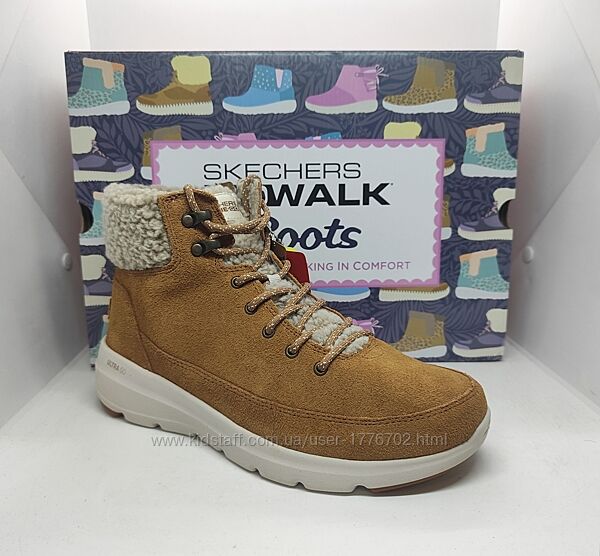 Зимние ботинки Skechers On the Go на широкую ногу оригинал