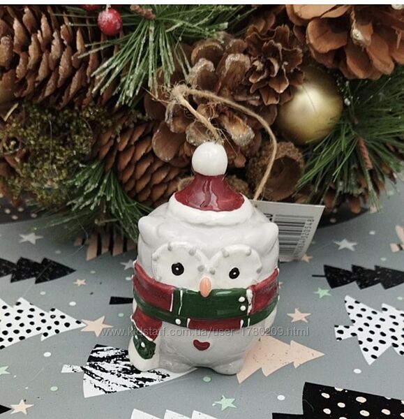 Совушка підвіс новорічний