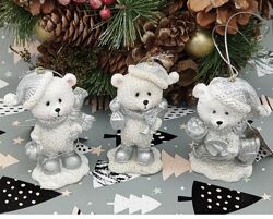 Статуєтка ведмідь підвіс новорічний 